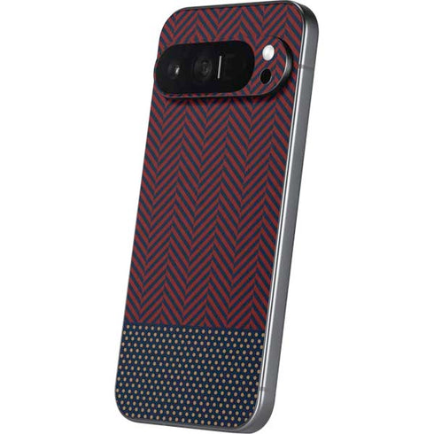 Blocked Polka Dot Chevron Pixel 9 Pro XL Skin